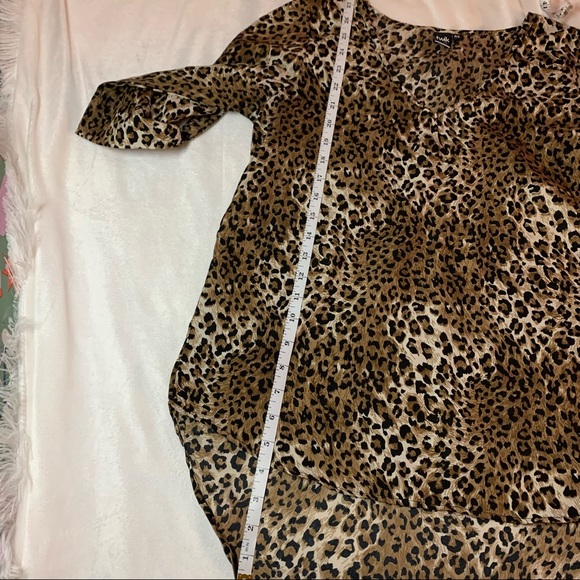 Twik Simons Cheetah Hi-Low 3/4 Sleeve Top Small - Picture 12 of 14